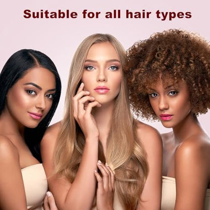 Sonew 2-in-1 Hair Dryer Brush & Straightener Blow Dryer Brush with Negative Ions - Detangles, Smooths Hair, Reduces Frizz & Static (Black) Avelisse