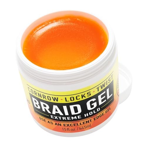 AllDay Locks Braid Gel Extreme Hold – Braiding Gel for Cornrows, Locks & Twisting, Moisturizing Edge Control, Natural Formula, 15 oz - görsel 4