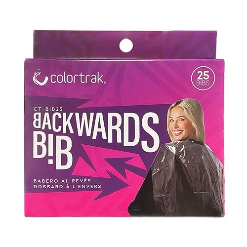 Betty Dain Colortrak Backwards Bib - Disposable Waterproof Salon Cape for Hair Cutting and Dyeing (25-Pack, 24x38 Inches) - görsel 6