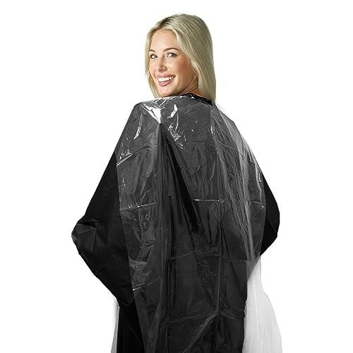 Betty Dain Colortrak Backwards Bib - Disposable Waterproof Salon Cape for Hair Cutting and Dyeing (25-Pack, 24x38 Inches) - görsel 4