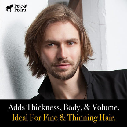 Pete & Pedro THICK Hair Cream - Light-Holding Thickening & Texture Styling Cream for Fine, Thin, & Thinning Hair, Men & Women, 4 oz Avelisse
