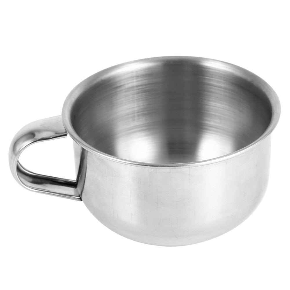 Stainless Steel Shaving Bowl – Premium Lather Bowl for Men, Silver Shaving Soap Mug for Barbers & Home Use - görsel 1