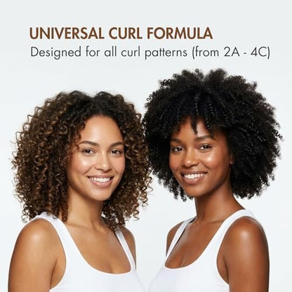 Etniker Curl Defining Gel – Salon Level Control for Curly & Wavy Hair, 10.5 oz Avelisse