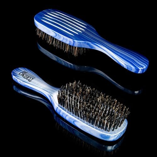 Torino Pro Wave Brush #711-7 Row Hard Bristles – Reinforced Boar Bristles for 360 Waves & Wolfing Avelisse