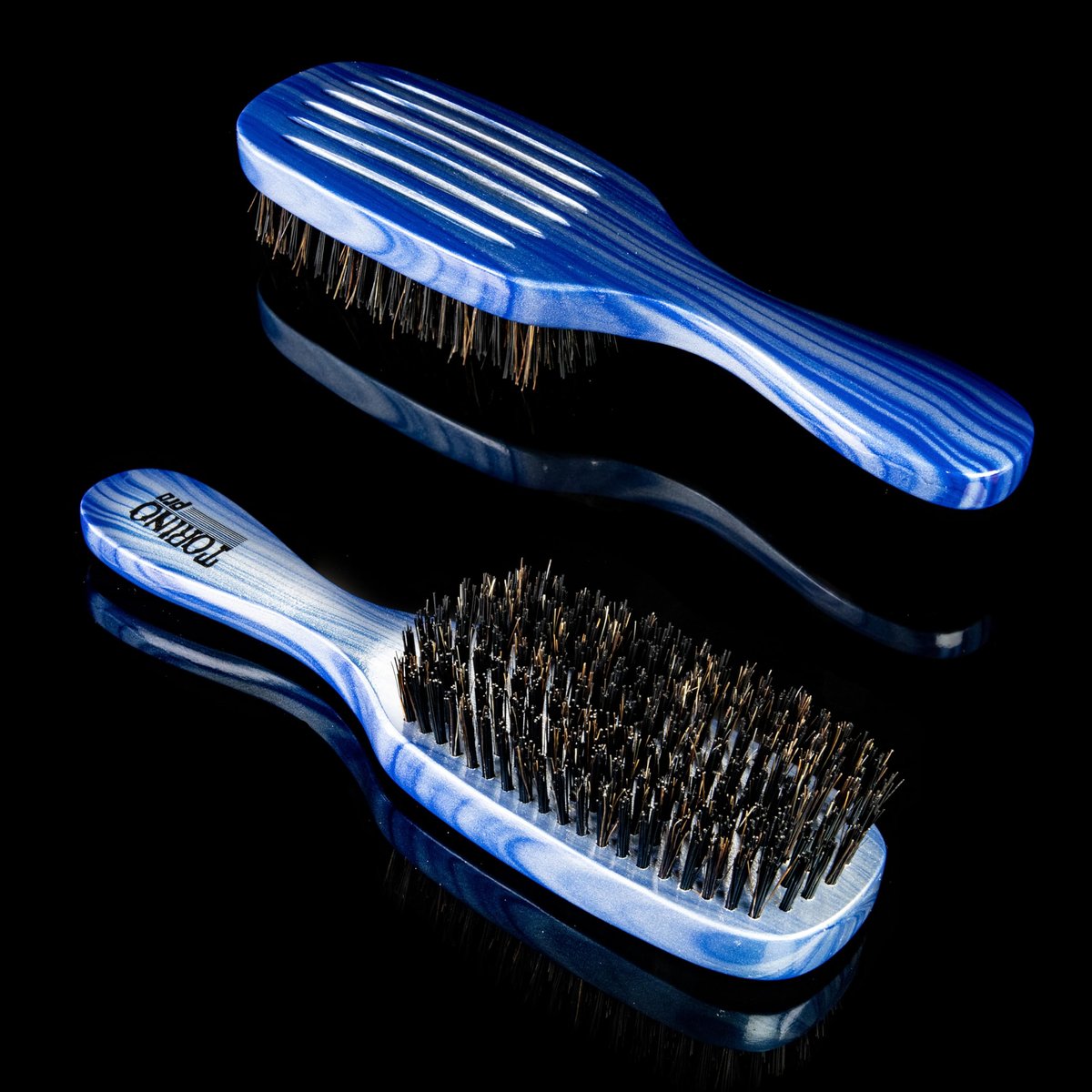 Torino Pro Wave Brush #711-7 Row Hard Bristles – Reinforced Boar Bristles for 360 Waves & Wolfing Avelisse