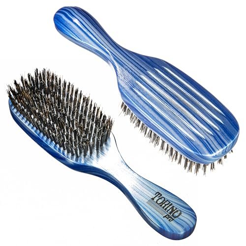 Torino Pro Wave Brush #711-7 Row Hard Bristles – Reinforced Boar Bristles for 360 Waves & Wolfing Avelisse