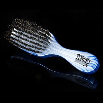 Torino Pro Wave Brush #711-7 Row Hard Bristles – Reinforced Boar Bristles for 360 Waves & Wolfing Avelisse