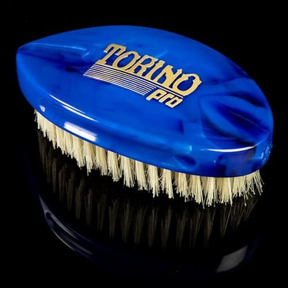 Torino Pro Curve Wave Brush #231 - Curved Medium Shower Brush with Extra Long Bristles for Laying Down Waves Avelisse