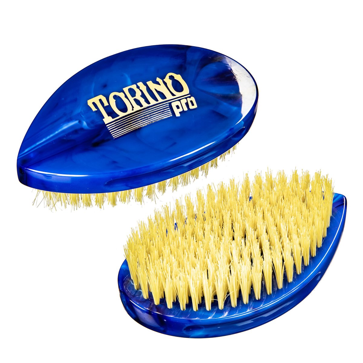 Torino Pro Curve Wave Brush #231 - Curved Medium Shower Brush with Extra Long Bristles for Laying Down Waves Avelisse