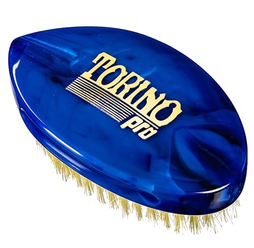 Torino Pro Curve Wave Brush #231 - Curved Medium Shower Brush with Extra Long Bristles for Laying Down Waves Avelisse
