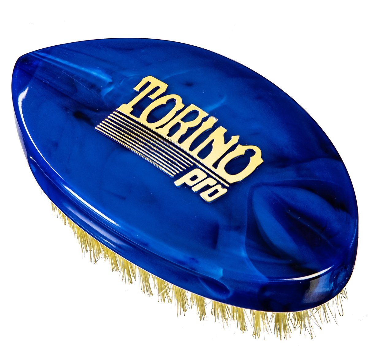 Torino Pro Curve Wave Brush #231 - Curved Medium Shower Brush with Extra Long Bristles for Laying Down Waves Avelisse