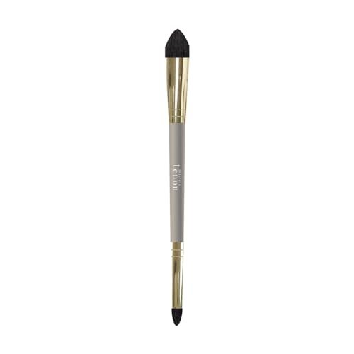 Feliceratenone Double Eyeshadow Brush (Pointed) - Golden Aluminum Handle - görsel 2