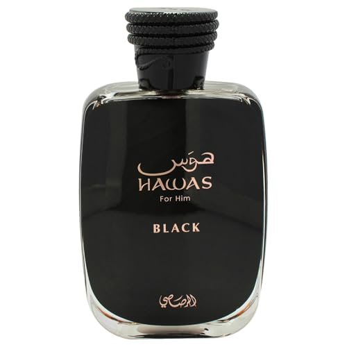 Rasasi Hawas Black for Men - 3.38 oz Eau de Parfum Spray Avelisse