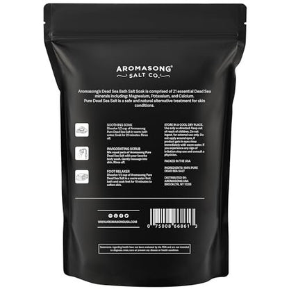 Aromasong Dead Sea Pregnancy Bath Soak - Unscented Pure Magnesium Flakes & Minerals for Pregnancy & Postpartum Muscle Aches & Leg Discomfort (5 LB) Avelisse