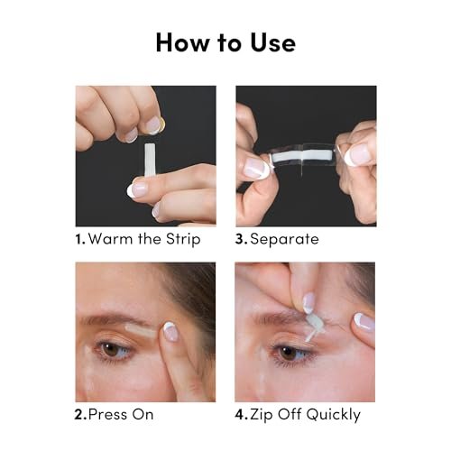 Parissa Natural Brow Wax Strips – Fragrance-Free, Beginner-Friendly Eyebrow Waxing for Sensitive Skin (32 Strips) Avelisse