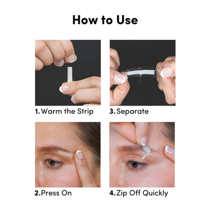 Parissa Natural Brow Wax Strips – Fragrance-Free, Beginner-Friendly Eyebrow Waxing for Sensitive Skin (32 Strips) Avelisse