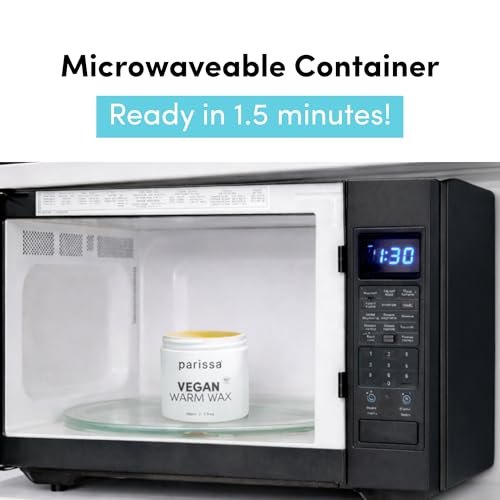 Parissa Microwavable Warm Wax Kit – Vegan, Salon-Quality Formula for Coarse Hair on Legs & Body, 5 fl oz (150 ml) Avelisse