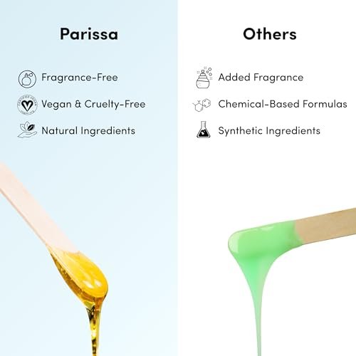 Parissa Microwavable Warm Wax Kit – Vegan, Salon-Quality Formula for Coarse Hair on Legs & Body, 5 fl oz (150 ml) Avelisse