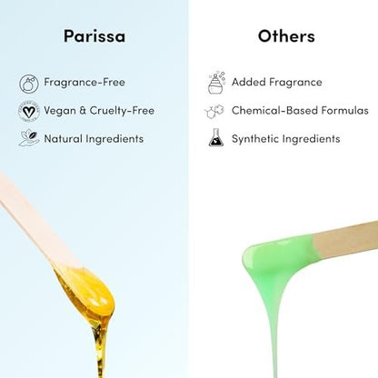 Parissa Microwavable Warm Wax Kit – Vegan, Salon-Quality Formula for Coarse Hair on Legs & Body, 5 fl oz (150 ml) Avelisse