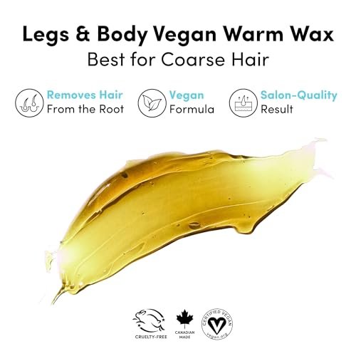 Parissa Microwavable Warm Wax Kit – Vegan, Salon-Quality Formula for Coarse Hair on Legs & Body, 5 fl oz (150 ml) Avelisse
