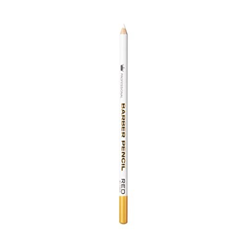 Red by Kiss 3-Piece Barber Pencil with Built-in Sharpener - White | Beard & Hairline Outliner Pencils for Men - görsel 6