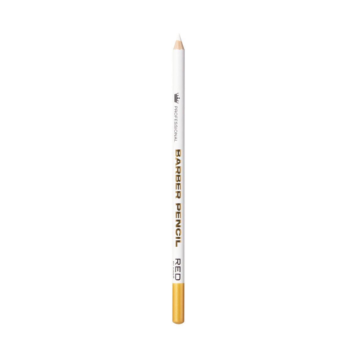 Red by Kiss 3-Piece Barber Pencil with Built-in Sharpener - White | Beard & Hairline Outliner Pencils for Men - görsel 5
