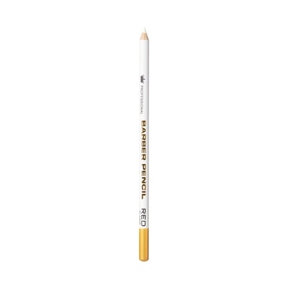 Red by Kiss 3-Piece Barber Pencil with Built-in Sharpener - White | Beard & Hairline Outliner Pencils for Men