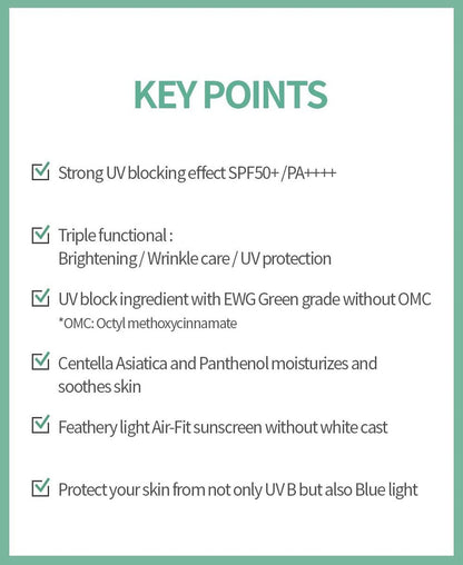 BENTON Air Fit UV Defense Sun Cream – Lightweight SPF Sunscreen for Face, 1.69 Fl Oz Avelisse