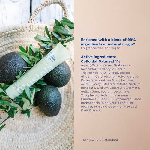 Mustela Multi-purpose Balm with 3 Avocado Extracts - Natural Cream Moisturizer for Face, Lip, Hand, Body & Dry Areas - For Baby, Kid & Adult - EWG Verified, Fragrance-Free & Vegan - 2.53 fl. oz. Avelisse
