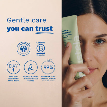 Mustela Multi-purpose Balm with 3 Avocado Extracts - Natural Cream Moisturizer for Face, Lip, Hand, Body & Dry Areas - For Baby, Kid & Adult - EWG Verified, Fragrance-Free & Vegan - 2.53 fl. oz. Avelisse