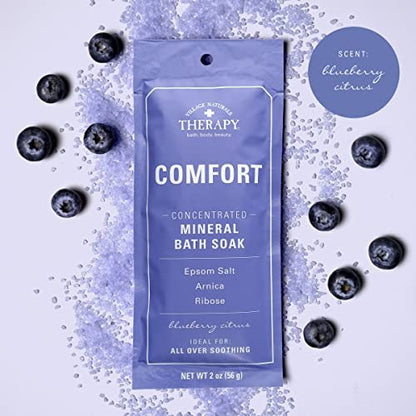 Village Naturals Therapy Comfort Concentrated Mineral Bath Soak, Blueberry Citrus, 2 Oz (Pack of 12) Avelisse