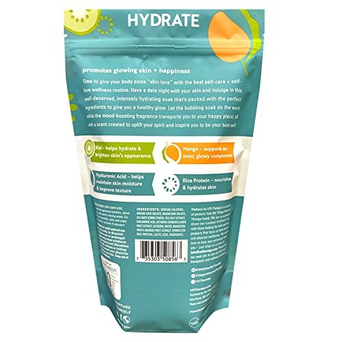 Wellness By Village Naturals Therapy Hydrate Foaming Bath Soak, 36 oz, Pack of 2 Avelisse