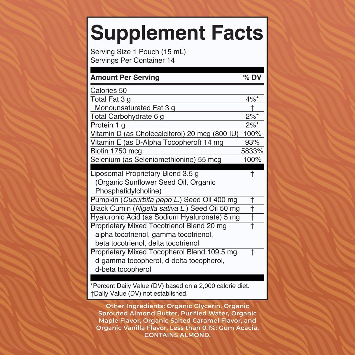 MaryRuth Organics Hair Growth Vitamins - Liquid Hair Supplement with Biotin, Vitamin D3, Hyaluronic Acid - Sugar & Gluten Free, Vegan, Non-GMO - 7 Fl Oz (14 Pouches) Avelisse