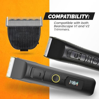 Body Blade Assembly Compatible with Brio Beardscape V2 & V1 Trimmers – Stainless Steel for Sensitive Skin Body Hair Trimming Avelisse
