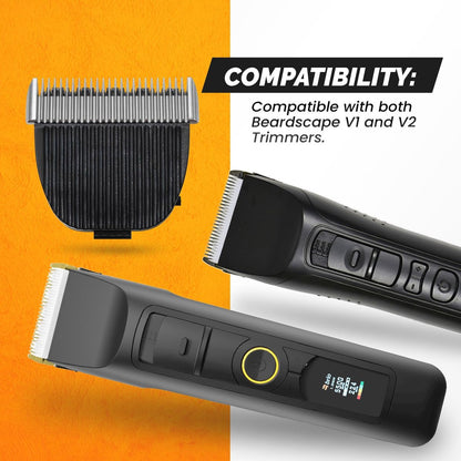 Body Blade Assembly Compatible with Brio Beardscape V2 & V1 Trimmers – Stainless Steel for Sensitive Skin Body Hair Trimming Avelisse