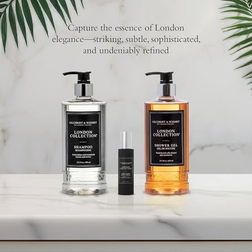 Gilchrist & Soames London Collection Shampoo – Pure, Sulfate Free, Paraben Free, Cruelty Free Formula for All Hair Types, Gentle Clarifying & Moisturizing Wash with Crisp, Clean Scent, 15.5 oz Avelisse