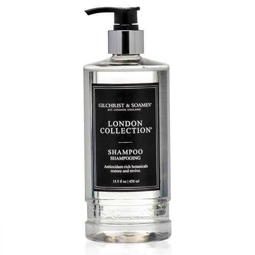 Gilchrist & Soames London Collection Shampoo – Pure, Sulfate Free, Paraben Free, Cruelty Free Formula for All Hair Types, Gentle Clarifying & Moisturizing Wash with Crisp, Clean Scent, 15.5 oz Avelisse