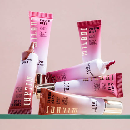 Milani Cheek Kiss Liquid Blush Makeup - Pink Flirt, Lightweight & Buildable Liquid Blush for Radiant Flushed Cheeks