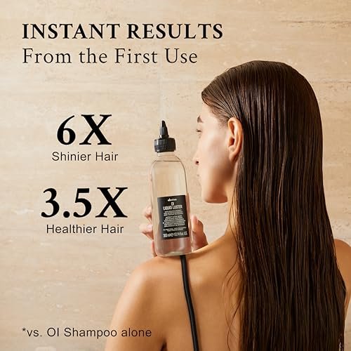 Davines OI Liquid Luster Weightless Hair Treatment - Rinse-Out Glossing Fluid for Glass-Like Shine, 10.14 Fl Oz Avelisse