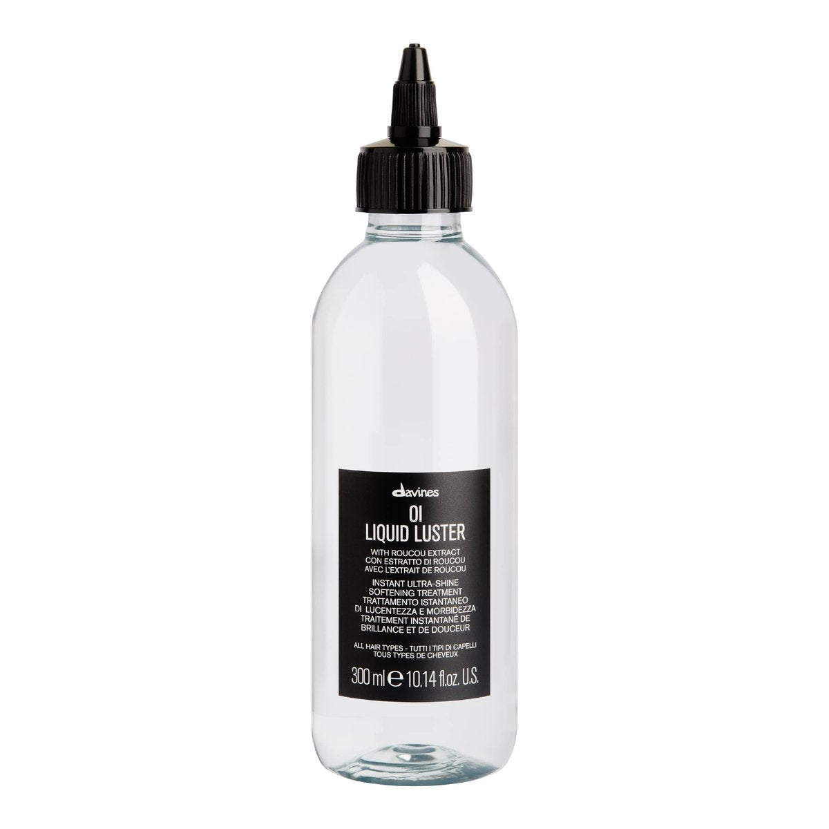 Davines OI Liquid Luster Weightless Hair Treatment - Rinse-Out Glossing Fluid for Glass-Like Shine, 10.14 Fl Oz Avelisse