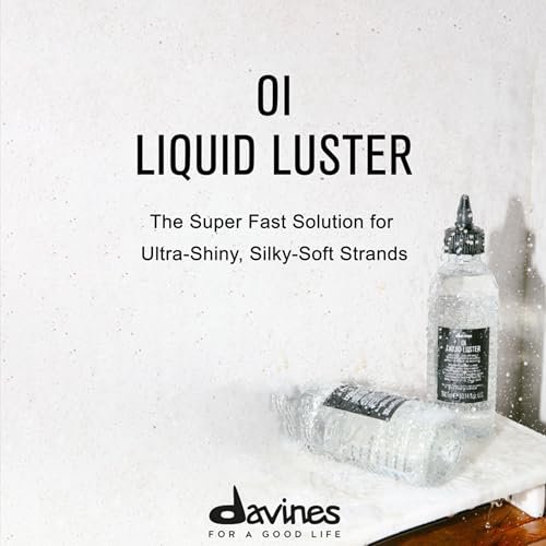 Davines OI Liquid Luster Weightless Hair Treatment - Rinse-Out Glossing Fluid for Glass-Like Shine, 10.14 Fl Oz Avelisse