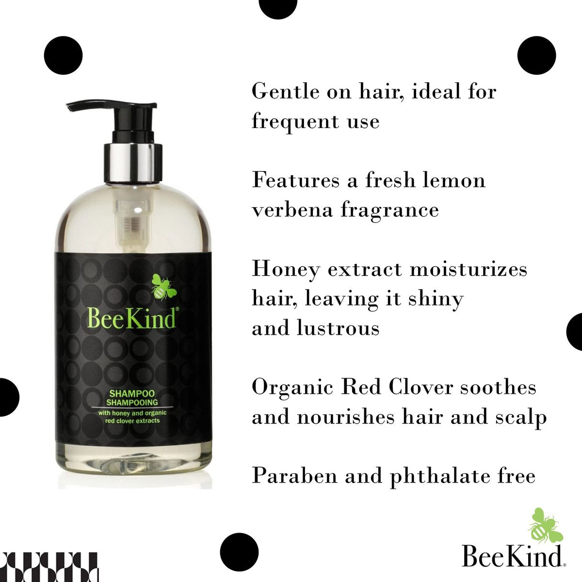 Gilchrist & Soames BeeKind Honey and Lemon Verbena Shampoo - 15.5oz - Moisturizing for All Hair Types, Zero Parabens, Sulfates, and Phthalates Avelisse