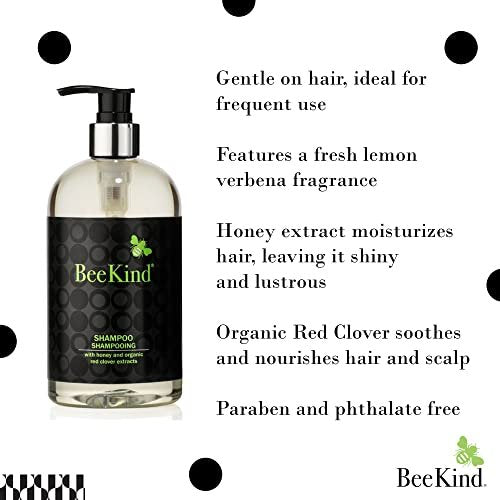 Gilchrist & Soames BeeKind Honey and Lemon Verbena Shampoo - 15.5oz - Moisturizing for All Hair Types, Zero Parabens, Sulfates, and Phthalates Avelisse