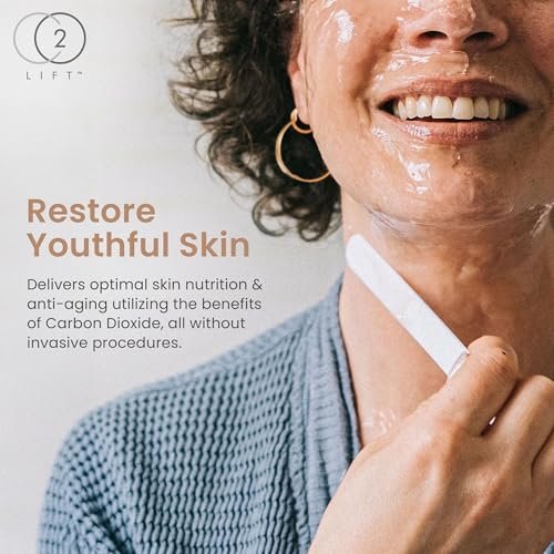 CO2Lift Pro Carboxy Gel Treatment Single Use Mask – Oxygen Skincare Mask for Face & Under Eye – Skin Tightening, Hydration, Dark Circles & Wrinkle Reduction Avelisse