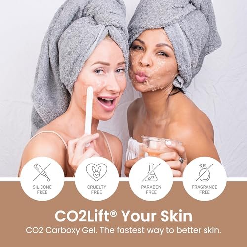CO2Lift Pro Carboxy Gel Treatment Single Use Mask – Oxygen Skincare Mask for Face & Under Eye – Skin Tightening, Hydration, Dark Circles & Wrinkle Reduction Avelisse