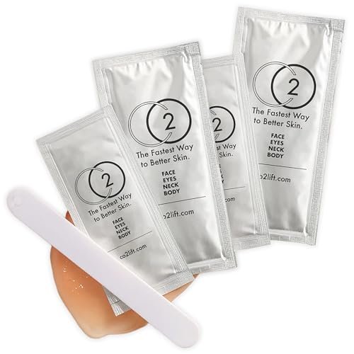CO2Lift Pro Carboxy Gel Treatment Single Use Mask – Oxygen Skincare Mask for Face & Under Eye – Skin Tightening, Hydration, Dark Circles & Wrinkle Reduction Avelisse