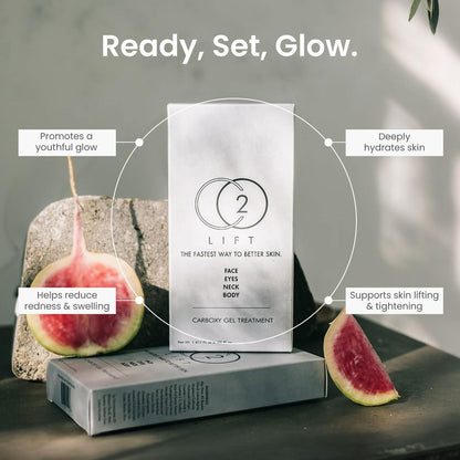 CO2Lift Pro Carboxy Gel Treatment Single Use Mask – Oxygen Skincare Mask for Face & Under Eye – Skin Tightening, Hydration, Dark Circles & Wrinkle Reduction Avelisse