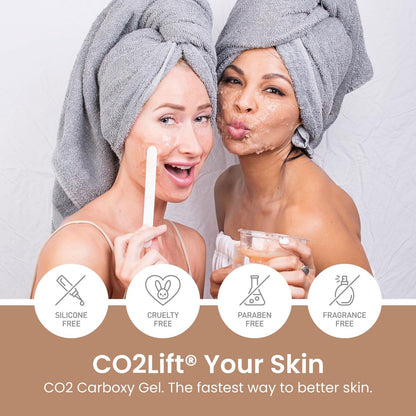 CO2Lift Pro Carboxy Gel Treatment Single Use Mask – Oxygen Skincare Mask for Face & Under Eye – Skin Tightening, Hydration, Dark Circles & Wrinkle Reduction Avelisse