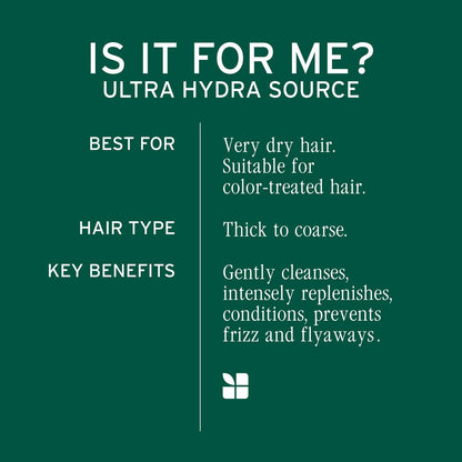 Biolage Ultra Hydra Source Leave-In Cream for Very Dry, Thick Hair - Moisturizes & Controls Frizz with Cupuaçu Butter & Salicylic Acid