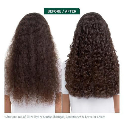 Biolage Ultra Hydra Source Leave-In Cream for Very Dry, Thick Hair - Moisturizes & Controls Frizz with Cupuaçu Butter & Salicylic Acid